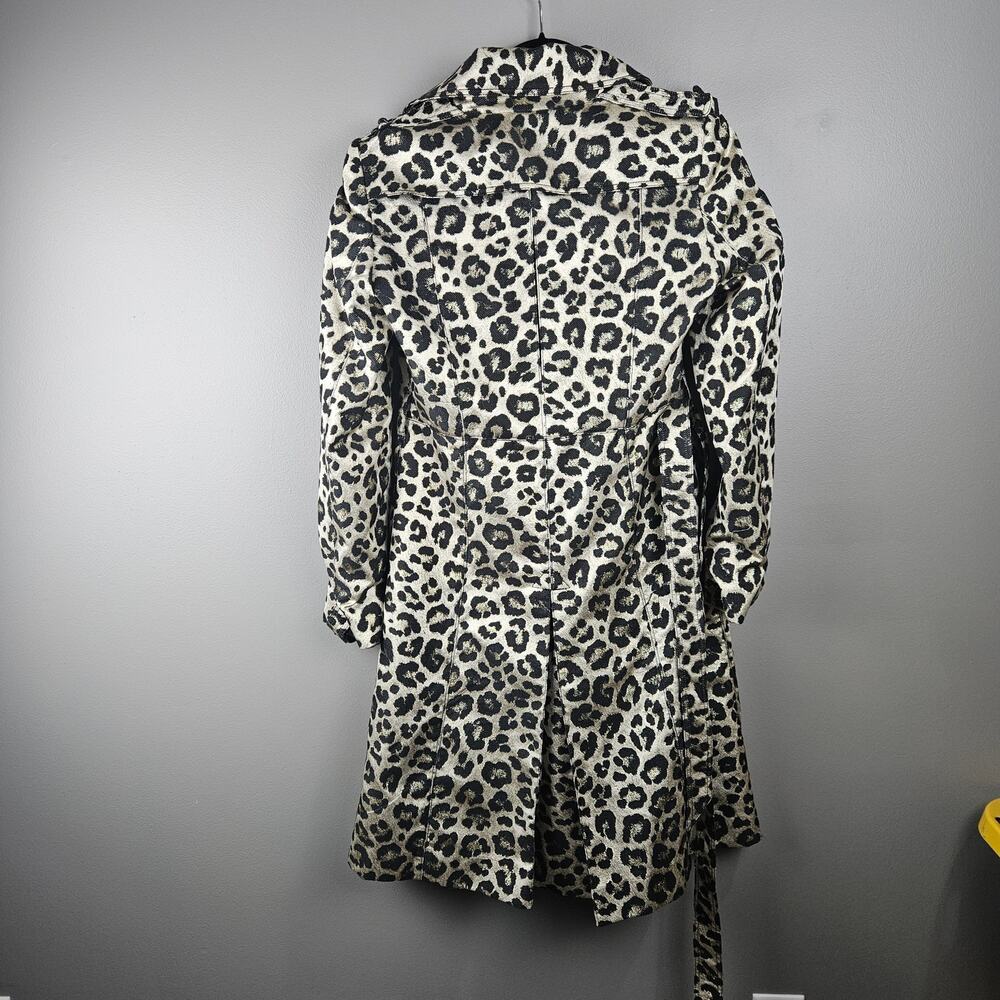Alice + Olivia Charla Leopard Trench Size Large - Picture 2 of 7